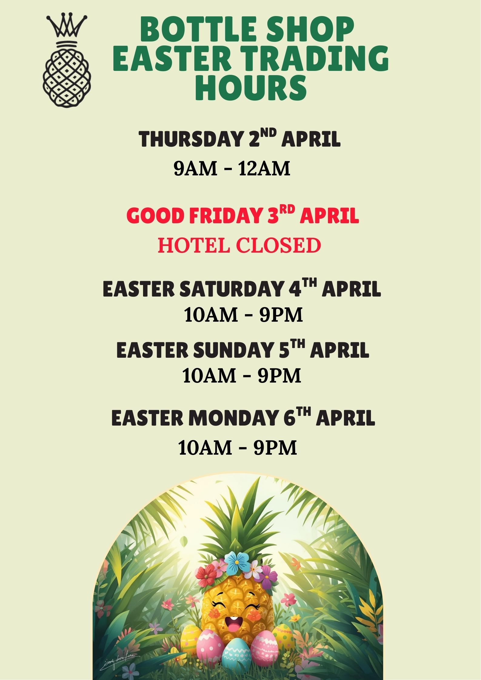 Easter Trading Hours